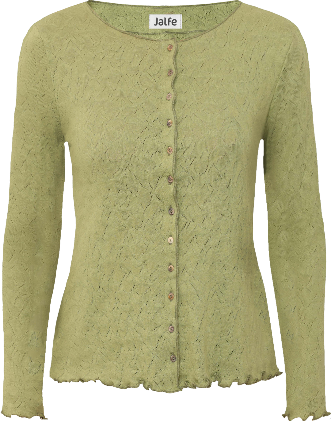 Cardigan jacquard organic cotton